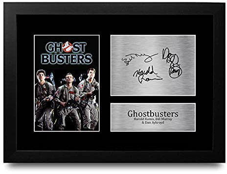 HWC Trading FR Ghostbusters Bill Murray Dan Aykroyd Harold Ramis - Geschenke Gedruckt, Signiert Autogramm Bild Für Film-Erinnerungsstücke-Fans - Eingerahmt