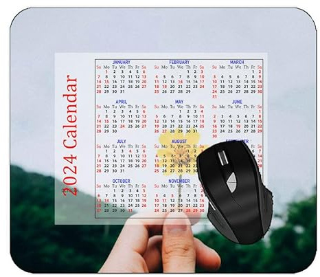 Mauspad 2023 Kalender, Kreise Linien Lichtstreifen Benutzerdefinierte Gaming Mauspads mit Designs