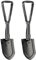 Semptec Urban Survival Technology Klappspaten Ultraleicht: 2er-Set 3in1-Kombi-Klappspaten mit Säge & Spitzhacke (Campingschaufeln, Camping, Sägeblätter)