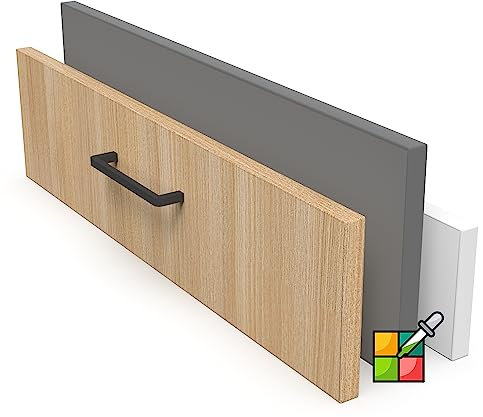 X57 Schubladenfront nach Maß - Schubladenblende - Backofenblende - Möbelfront - Holzblende - Frontblende (Eiche)