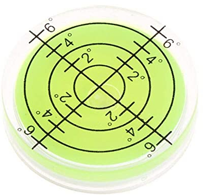 PLGEBR 1 Stück 32 x 7 mm Wasserwaage-Messgerät, rund, rund