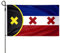 l'Manberg Flagge, Traumdekor für Schlafzimmer, 90 x 150 cm, für drinnen und draußen, dekorativer Garten mit Flagge, klare, lebendige Drucke, Metall