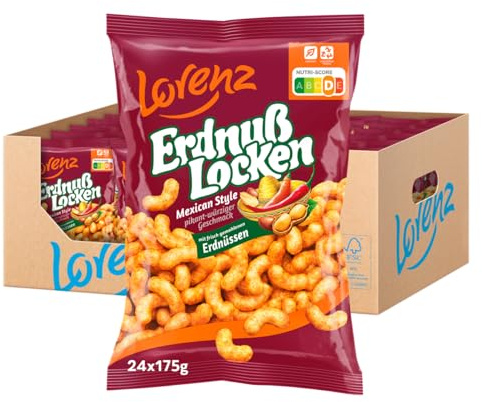LORENZ | ErdnußLocken Mexican | 24 x 175 g | vegetarisch