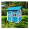 Casita de Madera Sostenible para niños Ocean - Azul Claro-Casa de Juego para jardín Infantil con Puerta y Ventanas y Pizarra para Dibujar