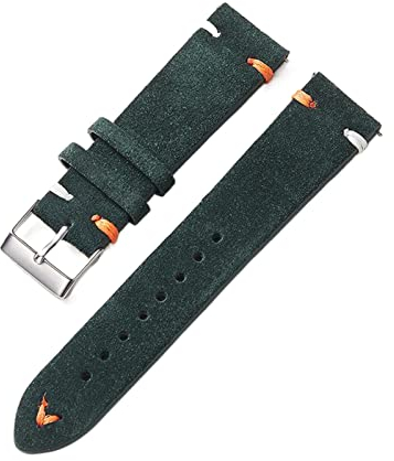 Chlikeyi Armband Handgefertigtes Wildleder 20 mm 22 mm Riemen Ersatzarmband Uhrenarmband