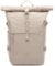 Rucksack Kane Roll-Top Kurierrucksack XL groß - PET recycelt, wasserabweisend - Wander-Rucksack Laptop-Fach 15 Zoll Shell-beige
