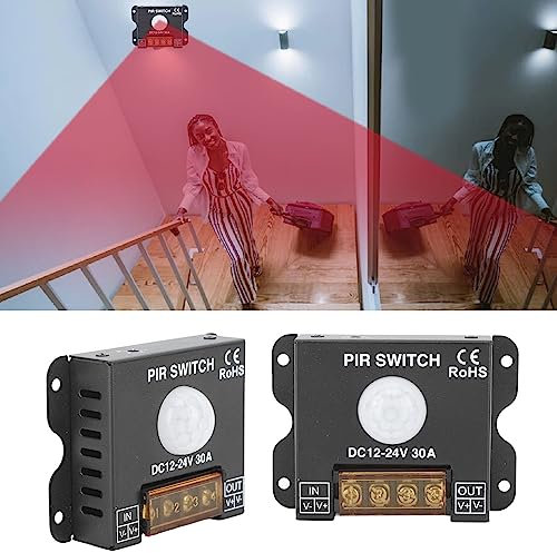 Brrnoo DC 12V 24V 30A PIR Sensor Schalter Panel Licht Menschlichen Körper Infrarot Bewegungssensor LED Streifen Dimmer