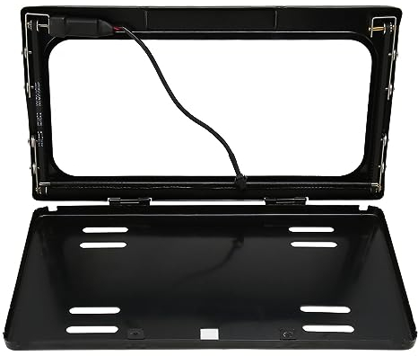 Porta Targa Elettrico, Telaio Targa Veicolo Elettrico New Energy, Staffa Porta Targa con Telecomando e Batteria Integrata per Veicoli