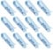 Rumyve12pcs Garbage Bag Clip,Multi-functional Creative Garbage Bag Buckle Non-slip Fixed Clip,Plastic Garbage Can Clip Blue
