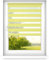 time4blinds - Zebra Roller Blind - Day and Night Blinds - Dual Layer Fabric Zebra Window Blinds, Bathroom, Kitchen, Bedroom Blind – 1200x2500 - Yellow - Right