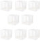 SEUNMUK Lot de 8 boîtes à ballons blanches décoratives pour filles et garçons, 1er anniversaire, boîtes à ballons transparentes à faire soi-même avec 52 lettres pour décoration de fête à thème