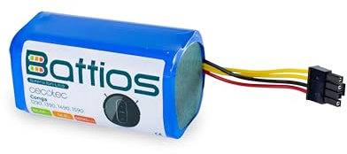BATTIOS Batería Li-Ion para Cecotec Conga 1290 1390 1490 1590 Repuesto Robot Aspirador 2600 mAH - Aumenta la duración de la Limpieza de tu Robot Aspirador
