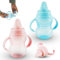 2X BPA Free Baby Feeding Bottles 290ml | Pink and Blue Beaker Cups for Toddlers | Soft Spout Sippy Cups, Removable Handles Baby Feeding Drinking Bottles, Sippy Cup 6+ Months