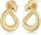 Jenosy 18K Vergoldet Schlange Evil Eye Goldene Ohrringe Damen Huggie Ohrringe Ohrstecker Hypoallergenic Modeschmuck für Frauen