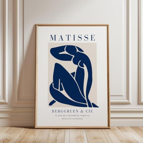 ARTINSPIRIO Plakat von Matisse,Blau,Henri Matisse Kunstdruck (Nur Poster, 50x70 cm)