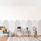 Bilderwelten Fototapete Kinderzimmer 190 x 288 cm Kinder Kindertapete Muster Bordüre Grau Selbstklebende Tapete Wandtapete Wanddekoration