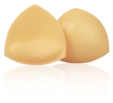 Wenrecu Double Sided Sticky Bra - Invisible Adhesive Bra Pads Inserts, Push up for Bikini Swimsuit Strapless Dresses (Nude)