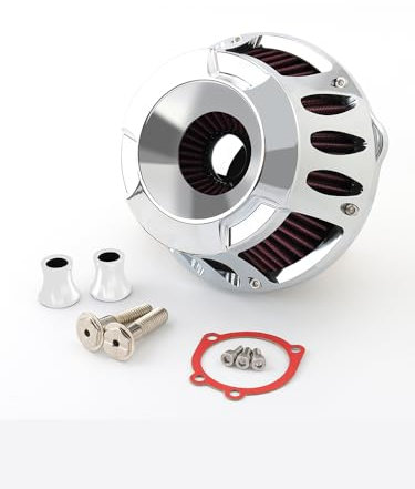 Motorcycle Accessories Filtro aria Sportster Filtro aria Filtro di aspirazione for Har/ley Sportster XL 883 1200 Iron Nightster Seventy Two Forty Eight 91-2023(Chrome-01)