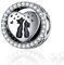 Wedanor Charme Paare Katze Charms-Anhänger 925 Sterling Silber Charm Bead Pendant für Europäische Armbänder und Halsketten