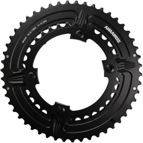 Genérico 50-34T / 52-36T / 53-39T - Platos Dobles para Bicicleta, Accesorios de Repuesto de Aluminio para Bicicleta de Carretera, para Shimano FC-R9100 / FC-R8000 / FC-R7000