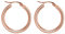day.berlin Damen Creolen 25mm Durchmesser in Rosegold 18k vergoldet, schlichte Ohrringe rund 2,5cm, 316L Edelstahl nickelfrei und wasserfest
