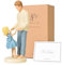 FVFVAHO Dad Gifts from Daughter, Fathers and Daughters Figurines Hand-Painted Resin Statues Gifts for Fathers Day Birthday Wedding Christmas Memorial Gift for Dad Stepdad