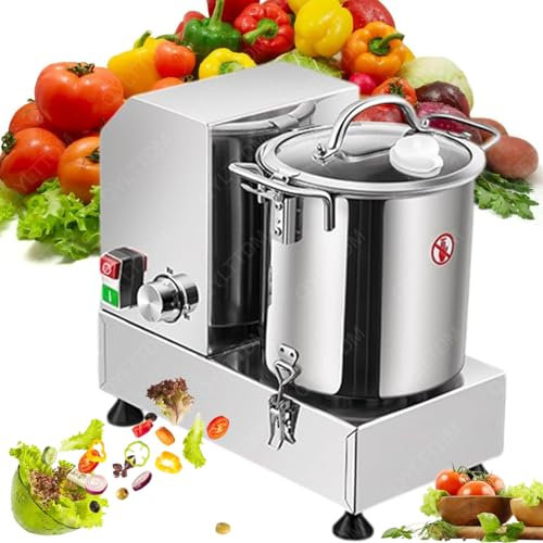 6L Electric Mini Food Chopper, 1200 W Stainless Steel Bowl Kitchen Mincer Blender for Meat, Heavy Duty Vegetable Meat Chopper, Food Processor Meat Grinder, for Meat, Vegetables, Fruits, Onion and Nuts