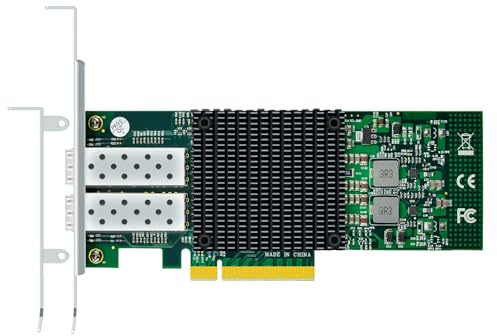 GLOTRENDS ST7286 Carte réseau 2 Port 10 GbE SFP+ PCIe 3.0 x8, Mellanox ConnectX-3, RDMA (RoCE), pour Server & Storage