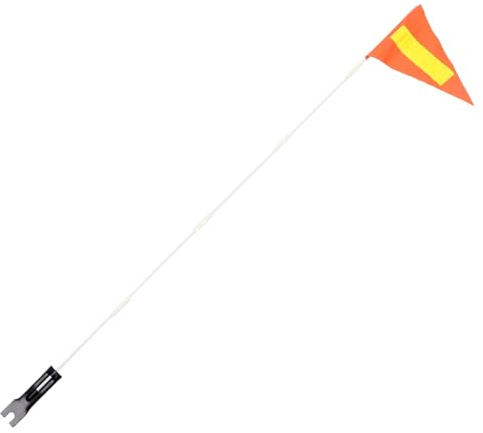 BESPORTBLE Bicycle Safety Flag with Fiberglass Pole for Boys and Girls Bike Trailer Tear-Resistant Cycling Flag for Enhanced Visibility Lightweight and Portable