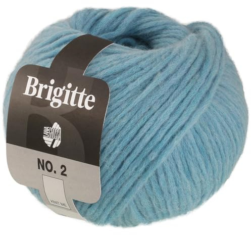 LANA GROSSA Brigitte Nr.2 | Edle Netzgarnstruktur aus Alpaka und Baumwolle | Handstrickgarn aus 47% Alpaka, 45% Baumwolle & 8% Schurwolle | 50g Wolle zum Stricken & Häkeln | 140m Garn FB 77