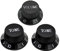 Musiclily Metric Strat Knobs 1 Volume 2 Tone Control Knobs Set for Strat Style Electric Guitar, Black