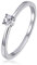 Goldmaid Damen-Ring Solitär Verlobungsring 585 Weißgold 1 Brillant 0,10 ct. Gr. 58 So R6169WG58 Ehering Trauring Schmuck