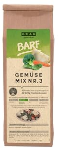 GRAU – das Original – Trockengemüsemischung zum BARFen für Hunde - Gemüsemix Mischung Nr. 3, 1er Pack (1 x 150 g), Ergänzungsfuttermittel für Hunde