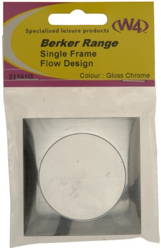 W4 Berker Single Frame Fitting - Chrome