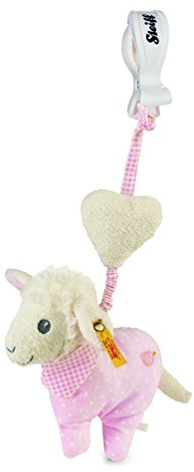 Steiff 240126 - Traeum Suess Lamm Anhänger, Plüschtier, 14 cm, rosa