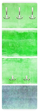 Bilderwelten Garderobe Streifenmuster - Colour Harmony Green - Grün, Größe HxB:119cm x 39cm