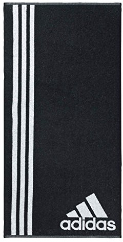 adidas Handtuch Groß, Black/White, One Size