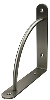 Garderobenkonsole Regalkonsole Bodenträger Regalbodenträger 170mm x 170mm Nickel matt