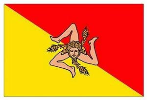 BANDIERA REGIONE SICILIA CM 100X150 IN POLIESTERE NAUTICO