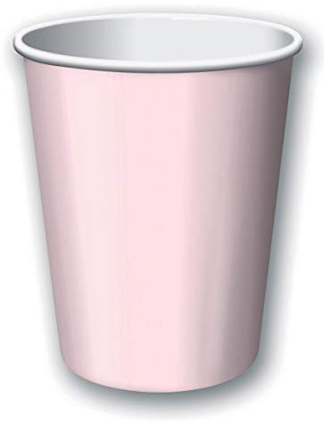 Creative Party Lot de 8 gobelets jetables en carton Rose