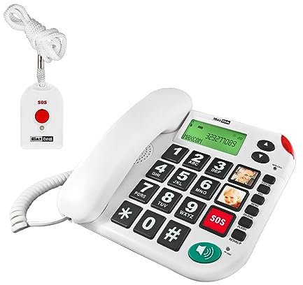 TELEFONO FISSO TASTI E NUMERI GRANDI CON FUNZIONE SOS