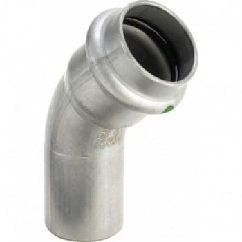 Viega Sanpress Inox Bogen 45° I x A 35 mm Edelstahl Pressfitting