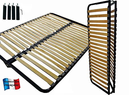 MEUBLEPRO Sommier Pliant 160x200 + Pieds