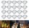 Treppen Bodeneinbaustrahler 20er Set, IP67 Wasserdicht Terrassen Einbaustrahler Ø60mm Aussen LED Bodeneinbauleuchten, DC 12V 1.5W Terassen Küche Garten LED Einbaustrahler, Warmes Weiß