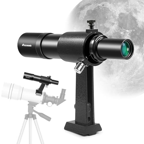 astromania 6 x 30 Buscador Alcance, Negro – que muchos objetos astronómicos para hacerse visible para su ojo