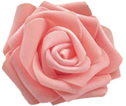 Cutefly 50x Schaumköpfe Blumenköpfe Kunstblumen Brautstrauß Haus Dekor Rosen - Champagner