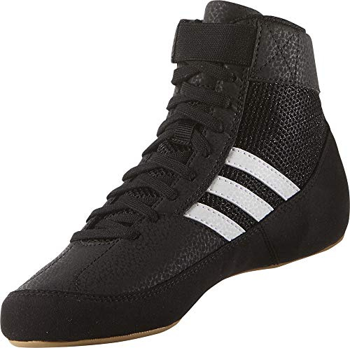 adidas HVC K - Scarpe da Boxe Unisex Bambini, Nero (Schwarz Schwarz), 33 EU