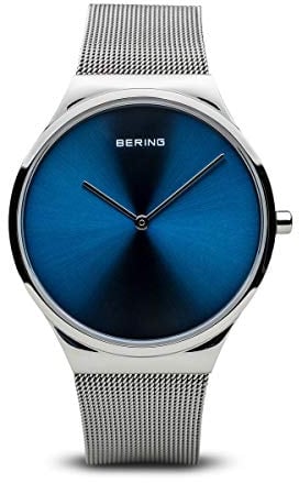 BERING Damen und Herren Uhr Quarz Movement - Classic Collection mit Edelstahl und Saphirglas 12138-007 Armbandsuhren - 3 ATM