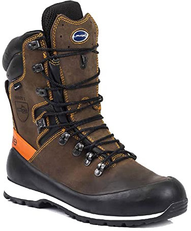 Lavoro 1671.02 4EST Range Elite Men chainsaw Boot, CE, S3, HRO, SRC, Brown, 7 Size