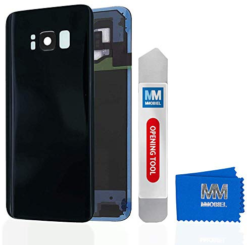 MMOBIEL Backcover Akkudeckel Rückseite Rück Klappe mit Linse kompatibel mit Samsung Galaxy S8 Plus G955 6.2 Inch (Midnight Black)
